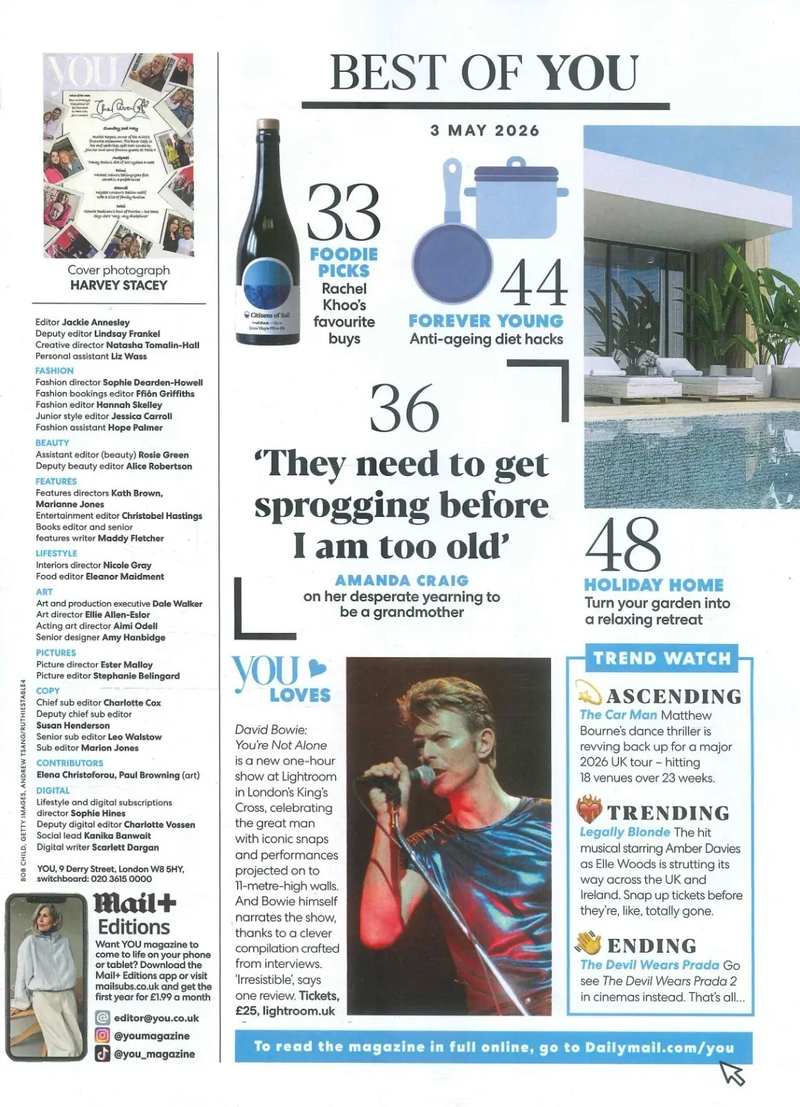 You Magazine: Ruth Rogers, Paul McCartney, Victoria Beckham, Kat Farmer, 3.5.26 - image 3 | Free standard UK delivery included | Discount Quality Products