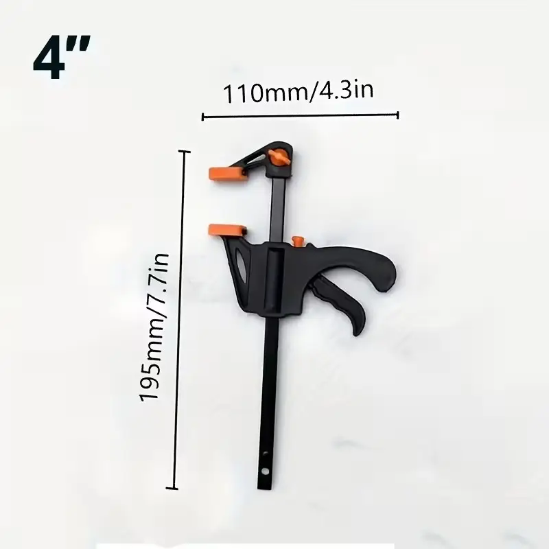 2x 4" F Clamps Quick Release Woodworking Clamp Ratchet Squeeze, Craft DIY Tools - image 5 | Free standard UK delivery included | Discount Quality Products