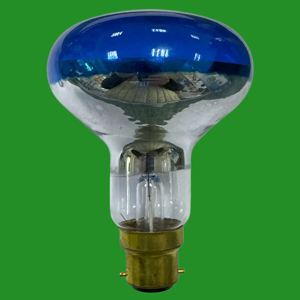60W BELL R80 Blue Coloured Reflector Dimmable Spot Light Bulb BC B22 Bayonet - image 2 | Free standard UK delivery included | Discount Quality Products
