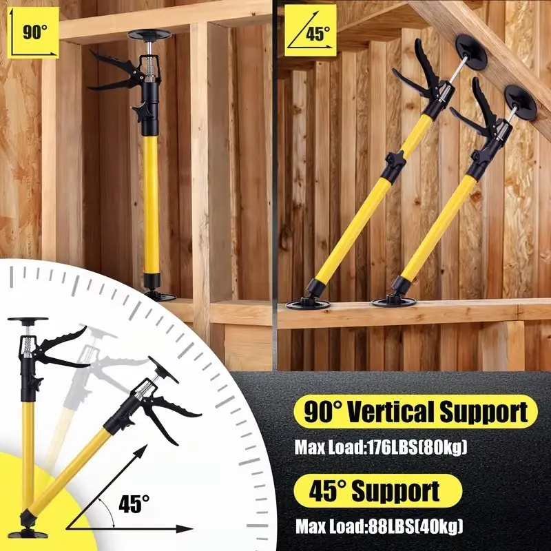 2x Adjustable Support Poles 50–115cm Steel Cabinet Jack Third Hand Load Baring - image 4 | Free standard UK delivery included | Discount Quality Products