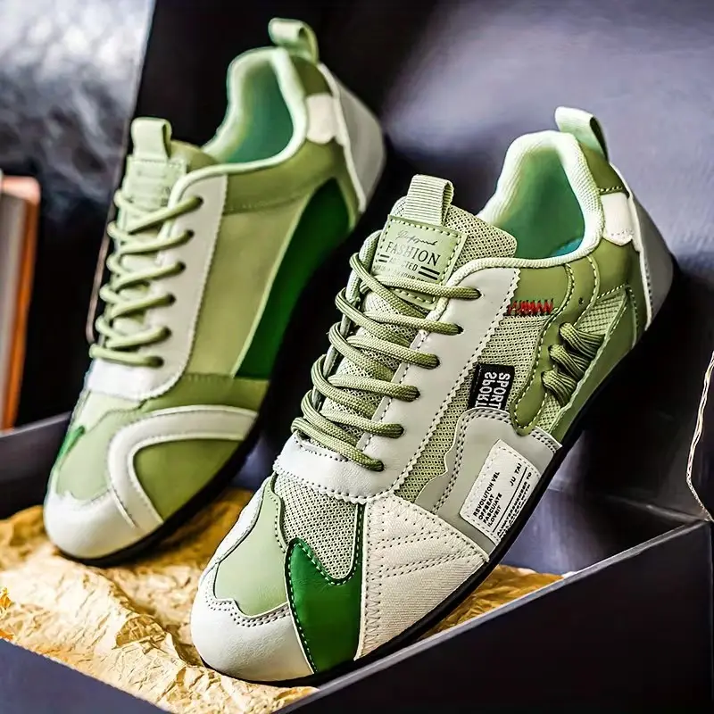 Men’s Lightweight Breathable Sneakers Casual Shoe Anti-Slip Lace up Trainer UK 8