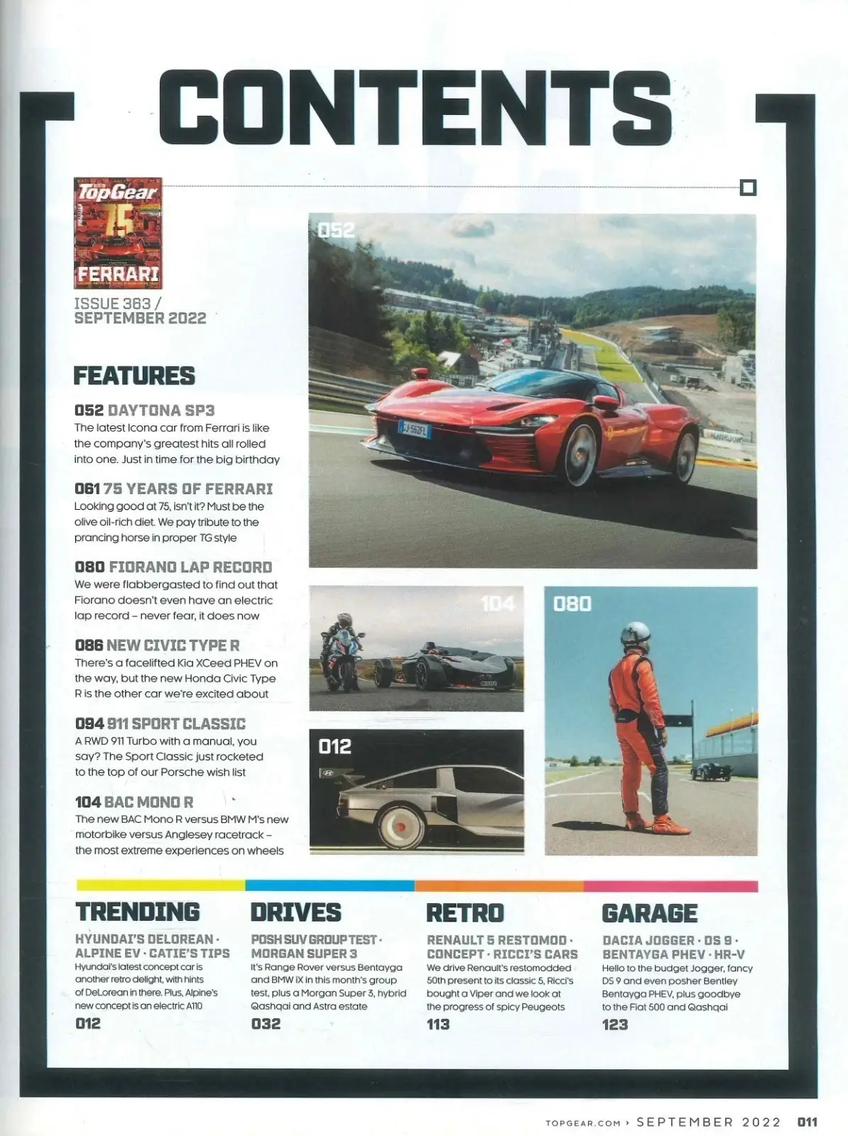 BBC Top Gear Magazine: Issue #363, 75 Years of Ferrari, Sept 2022 (Crease) - image 4 | Free standard UK delivery included | Discount Quality Products