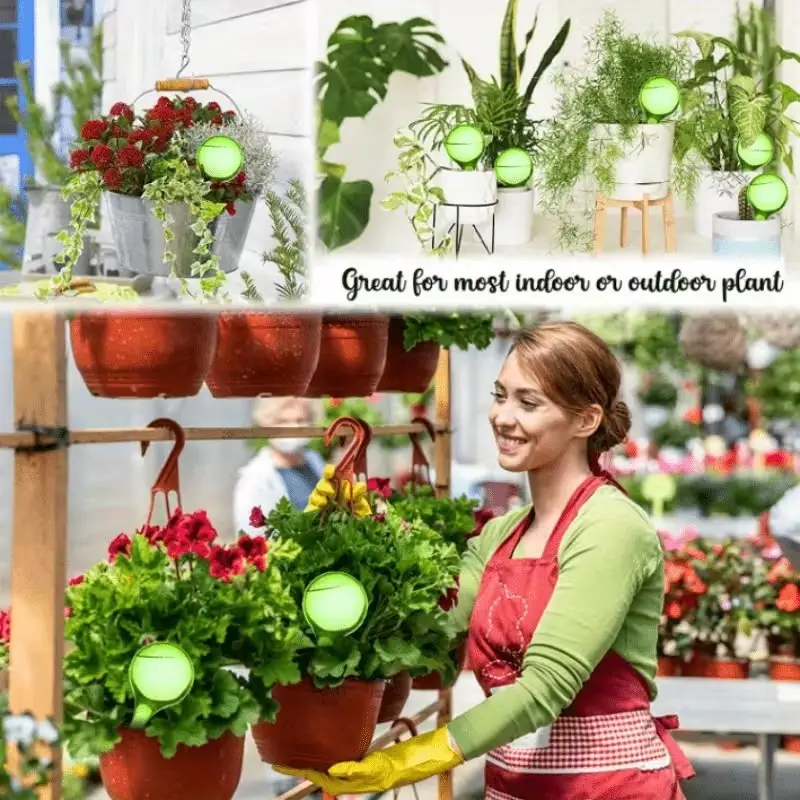 5x Self Watering Plant Globes Automatic Drip Irrigation System Garden Water Bulb - image 2 | Free standard UK delivery included | Discount Quality Products