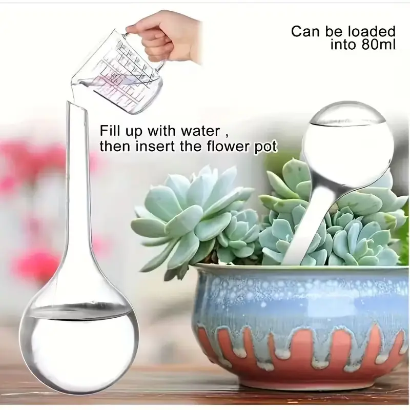 5x Self Watering Plant Globes Automatic Drip Irrigation System Garden Water Bulb - image 4 | Free standard UK delivery included | Discount Quality Products