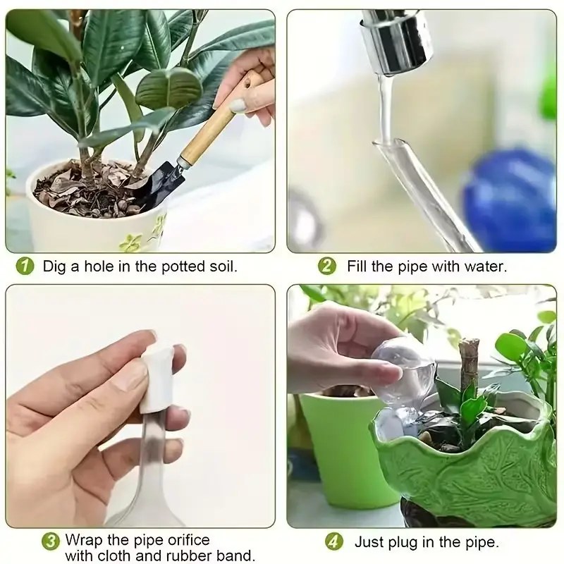 5x Self Watering Plant Globes Automatic Drip Irrigation System Garden Water Bulb - image 5 | Free standard UK delivery included | Discount Quality Products