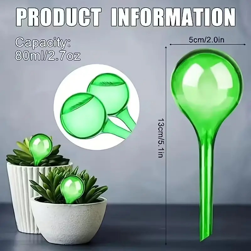 5x Self Watering Plant Globes Automatic Drip Irrigation System Garden Water Bulb - image 6 | Free standard UK delivery included | Discount Quality Products