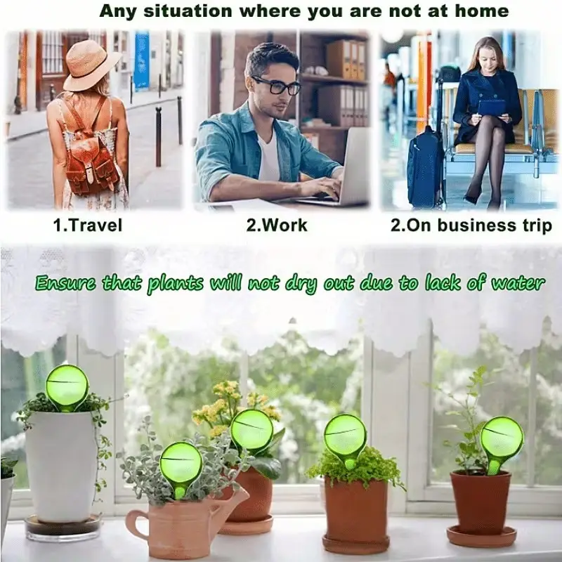5x Self Watering Plant Globes Automatic Drip Irrigation System Garden Water Bulb - image 7 | Free standard UK delivery included | Discount Quality Products