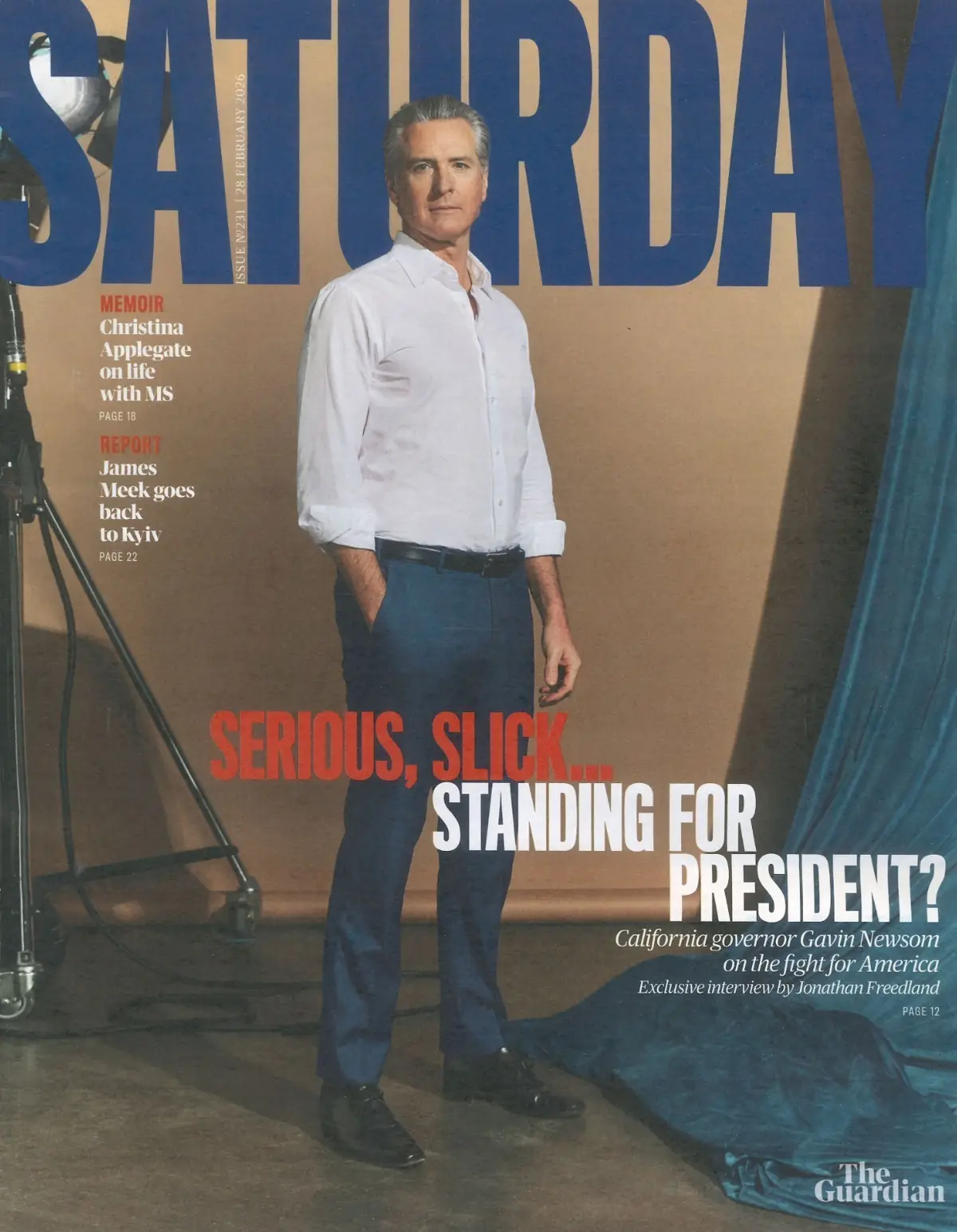 Guardian Saturday Magazine: Gavin Newsom, Richard Eyre, Rufus Hound, 28.2.26