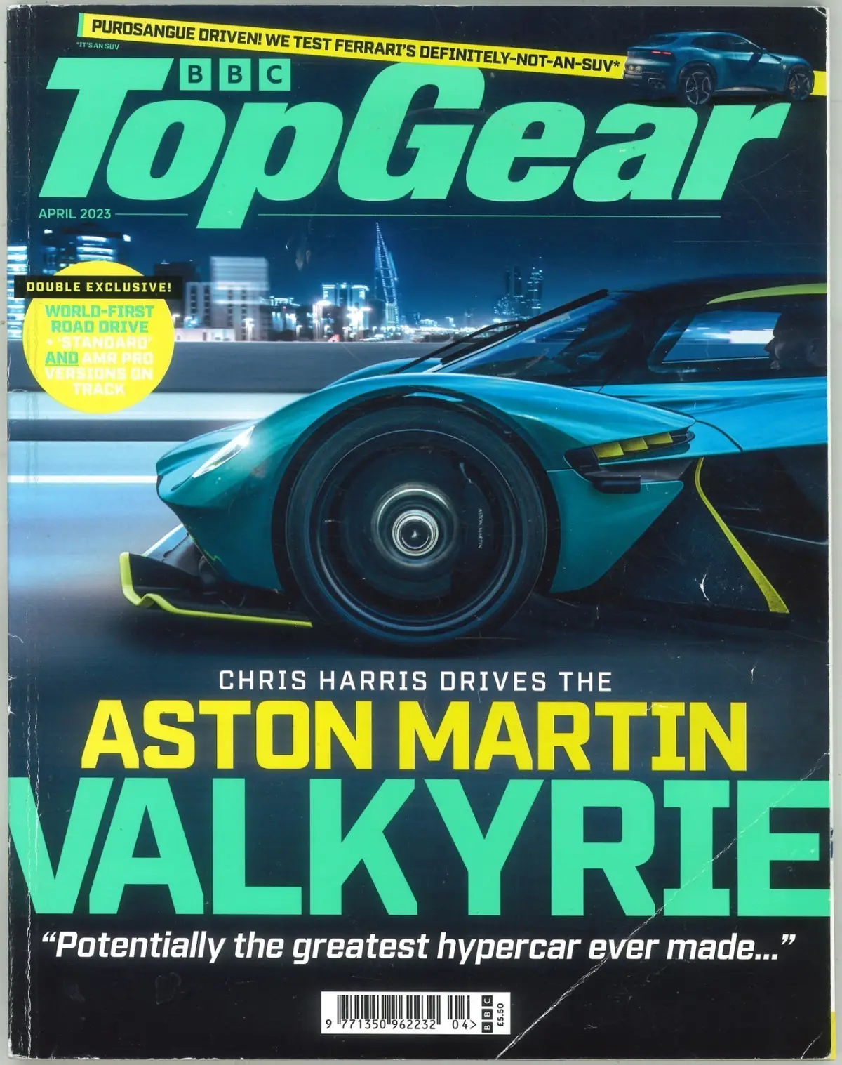 BBC Top Gear Magazine: Issue #370, Aston Martin Valkyrie, April 2023 (Creases)