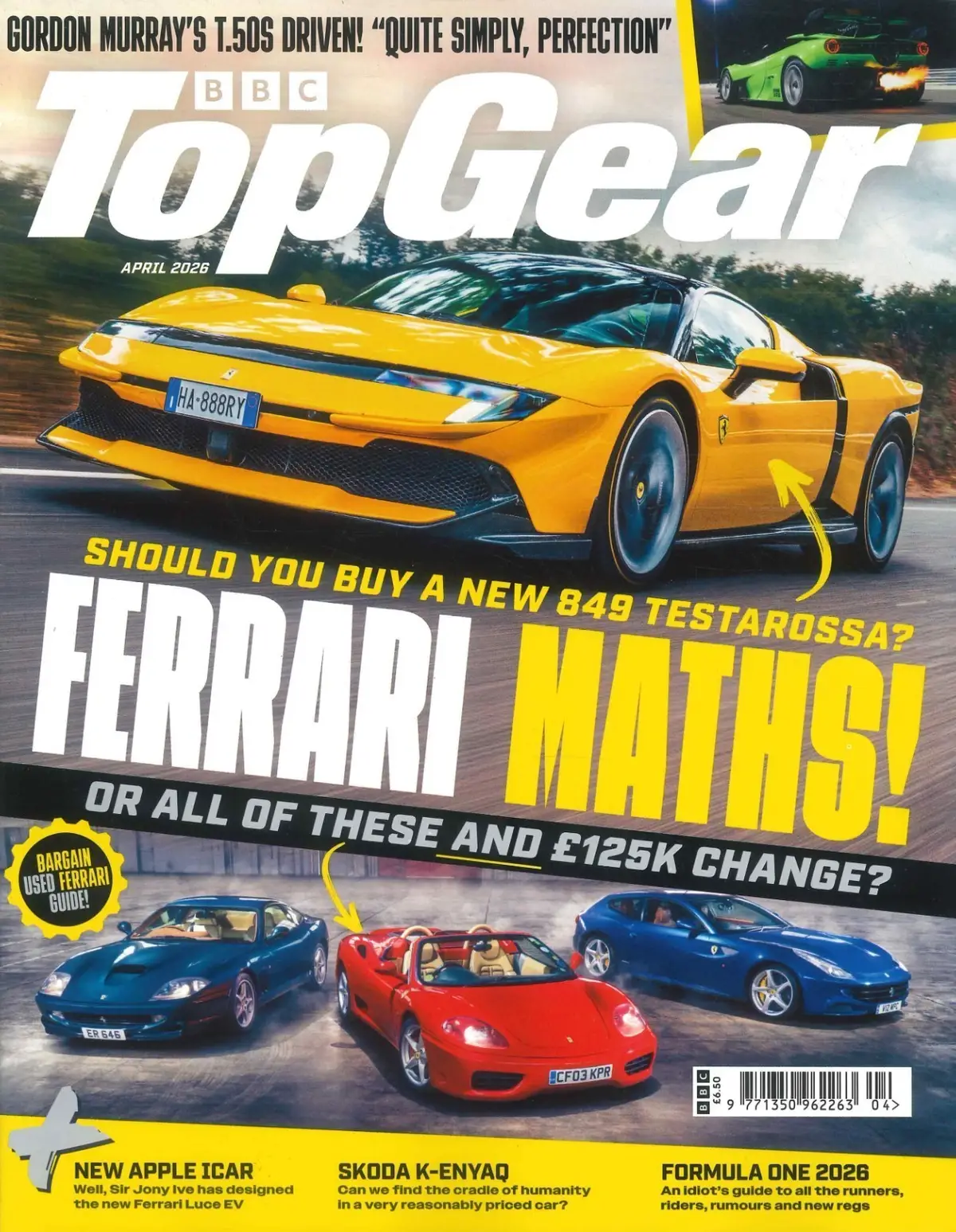 BBC Top Gear Magazine: Issue #406, Formula 1 Season Preview, Ferrari, April 2026