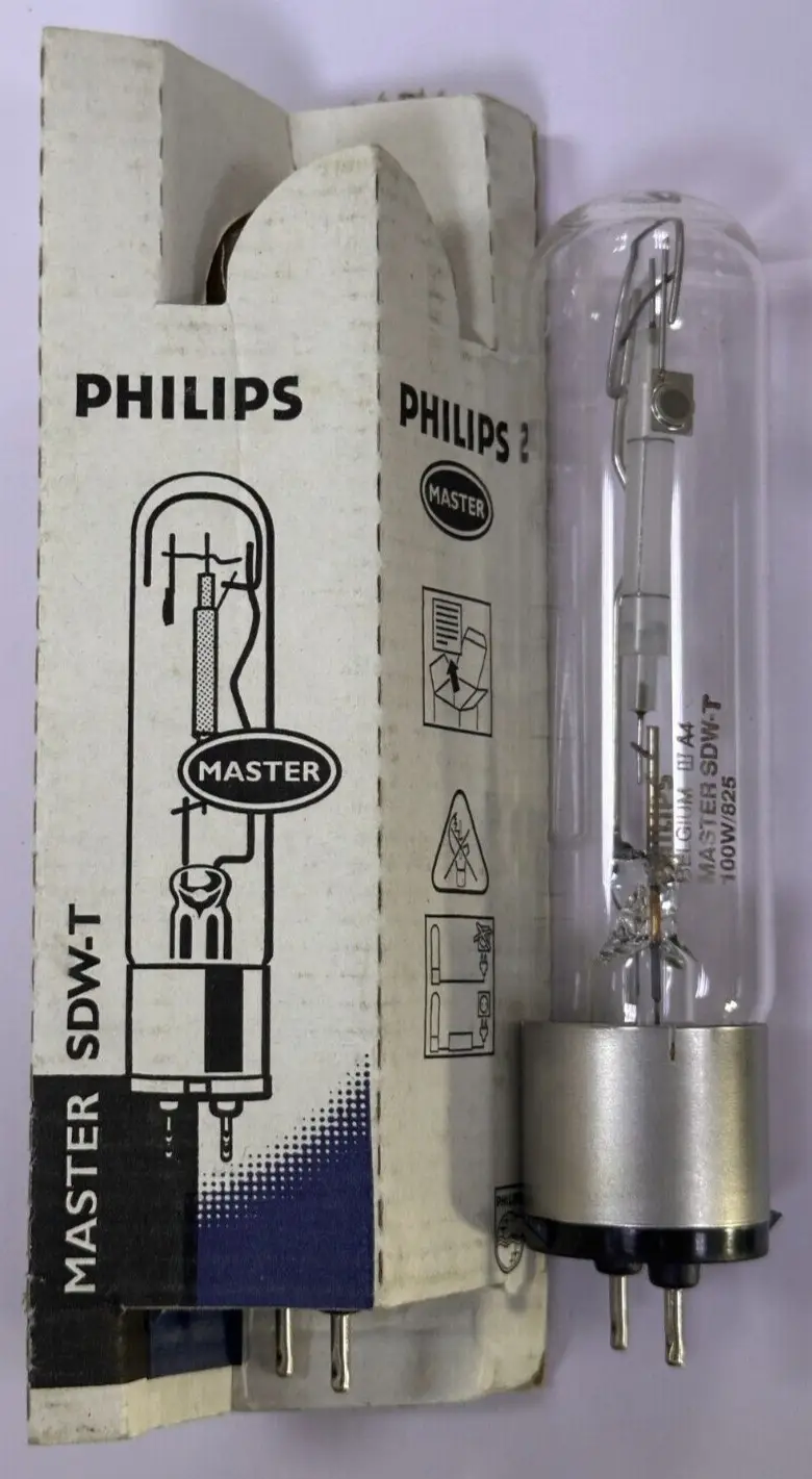 100W Philips Master SDW-T PG12-1 Warm White High Pressure Sodium Lamp Light Bulb