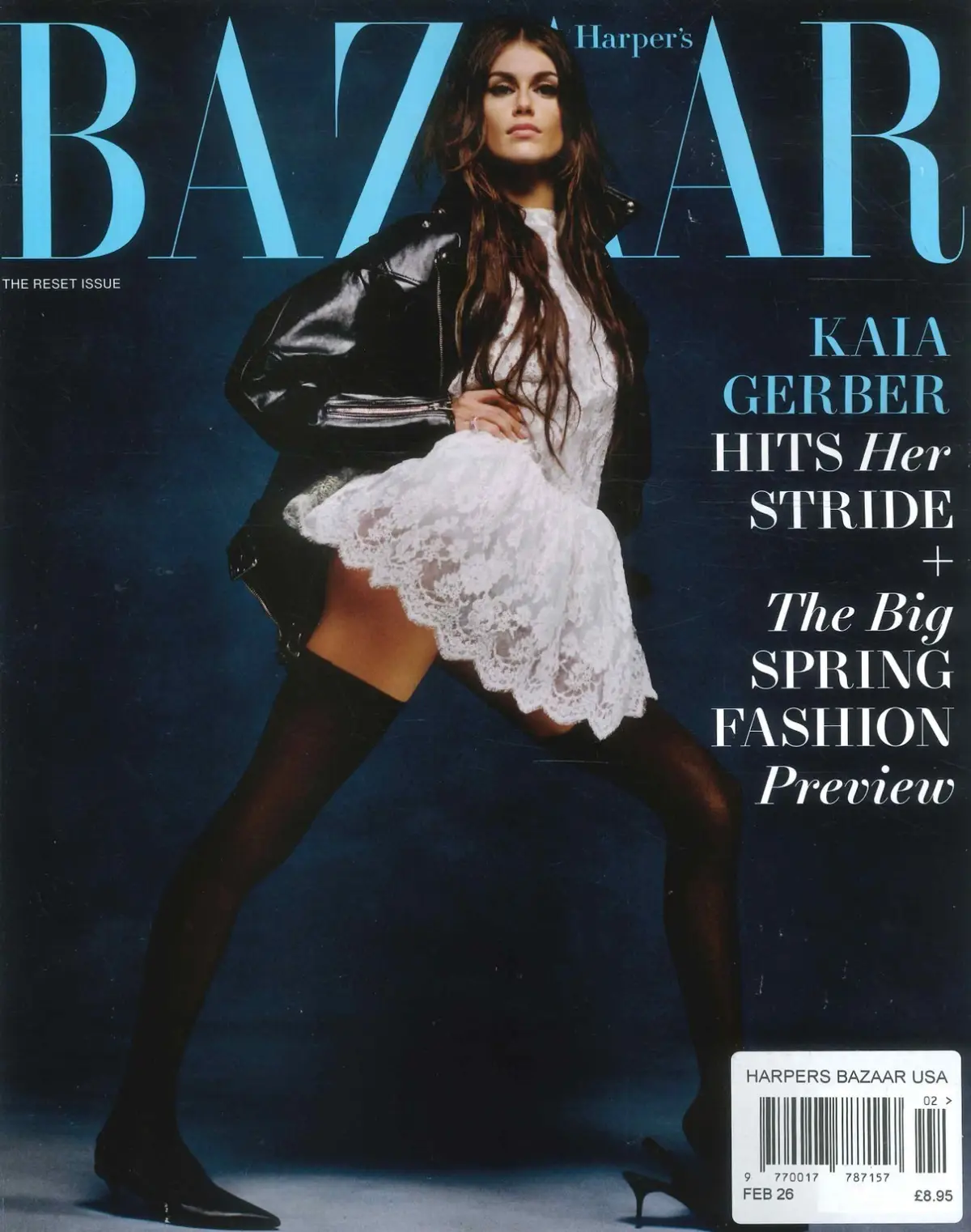 Harper's Bazaar USA Magazine: Kaia Gerber, David Sims, Sombr, Fashion, Feb 2026