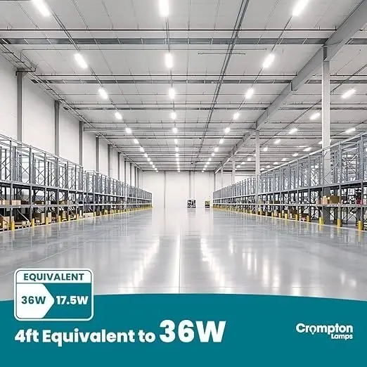 1x 22W (=36W) Crompton 1200mm (4ft) LED T8 4000K Tube Strip Light Bulb & Starter - image 4 | Free standard UK delivery included | Discount Quality Products