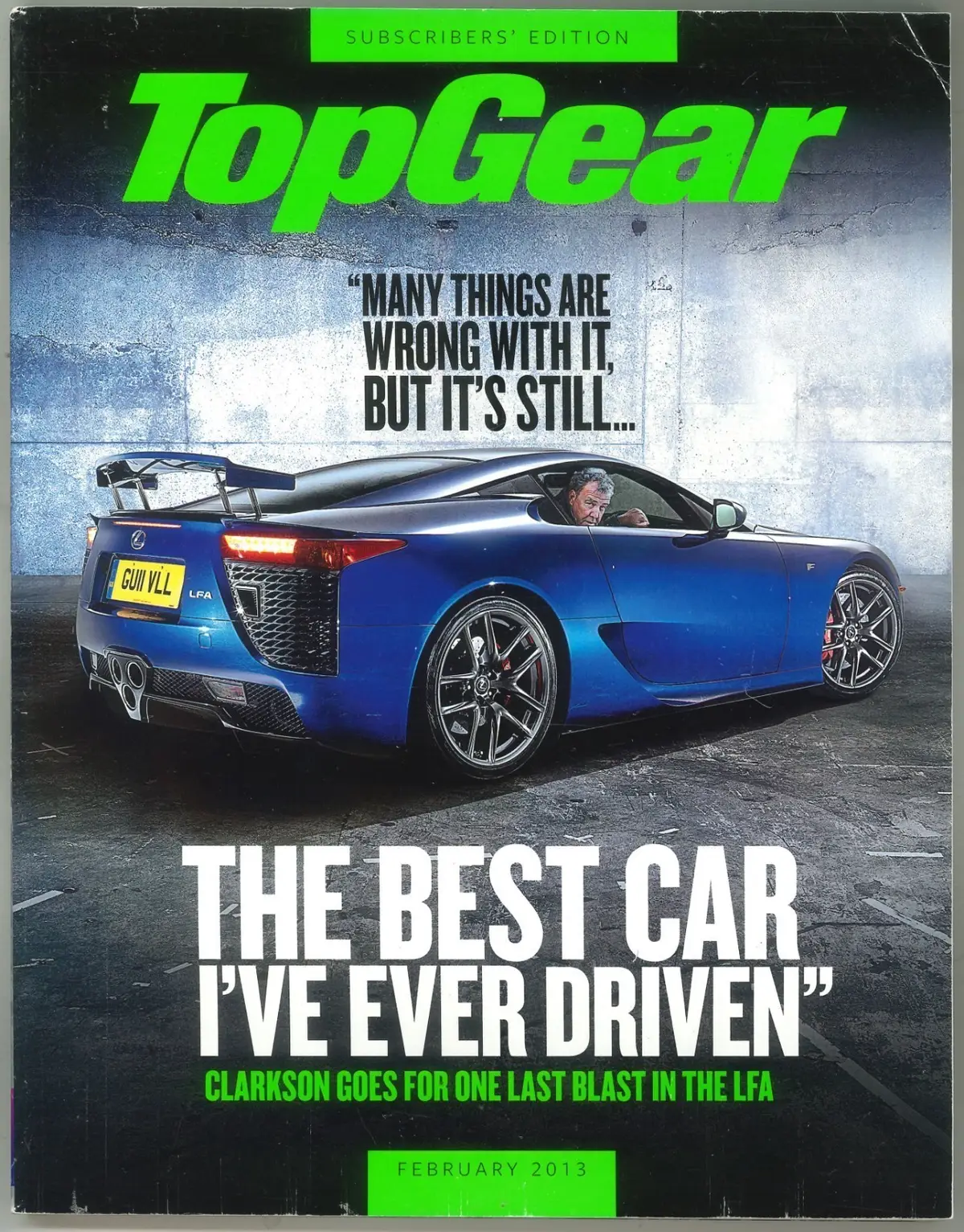 BBC Top Gear Magazine: Issue #240, Lexus, RS7 &amp; E63 AMG, Feb 2013 (Small Crease)