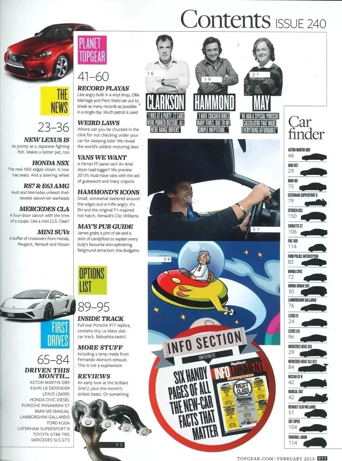 BBC Top Gear Magazine: Issue #240, Lexus, RS7 & E63 AMG, Feb 2013 (Small Crease) - image 5 | Free standard UK delivery included | Discount Quality Products