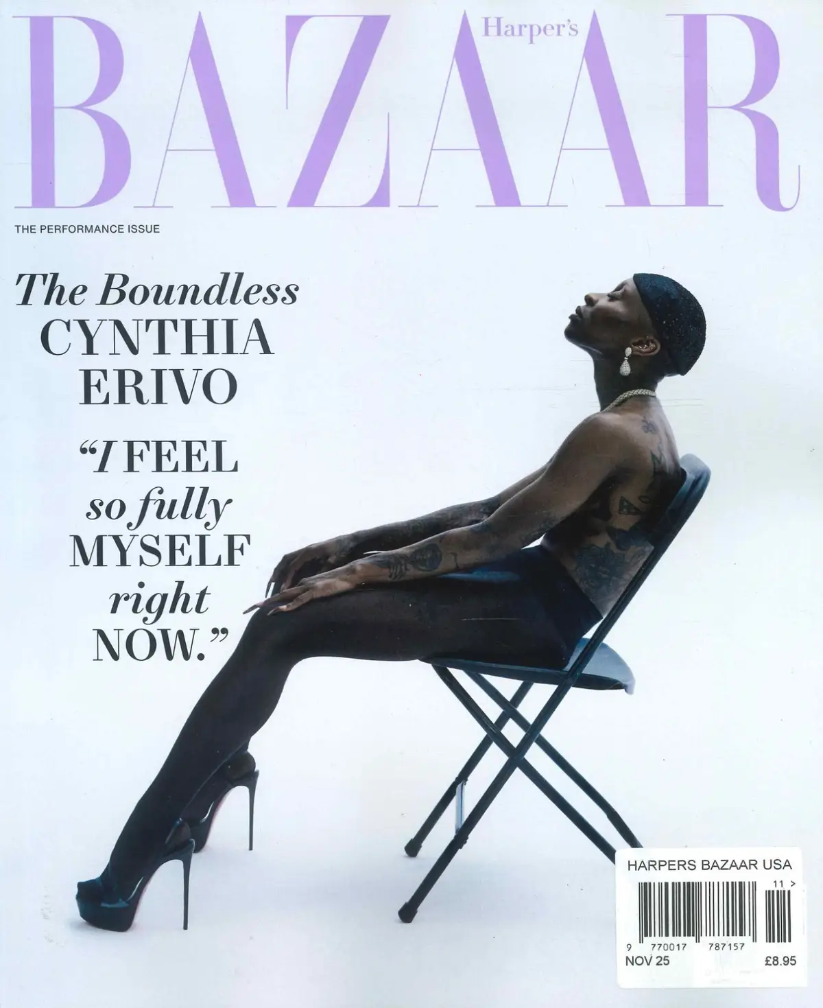 Harper's Bazaar USA Magazine: Cynthia Erivo, Dwana Smallwood, Fashion, Nov 2025