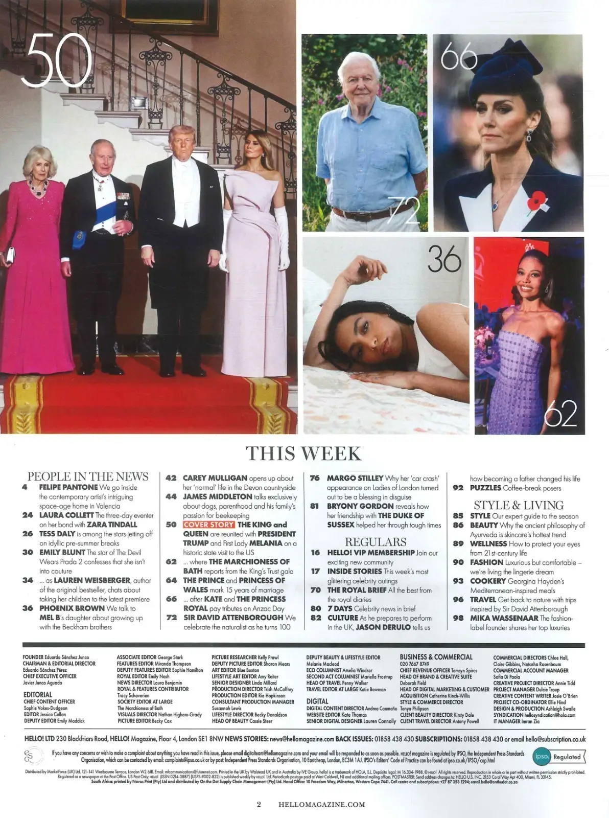 HELLO! Magazine: King Charles US State Visit, Donald Trump, Melania, 11.5.26 - image 3 | Free standard UK delivery included | Discount Quality Products