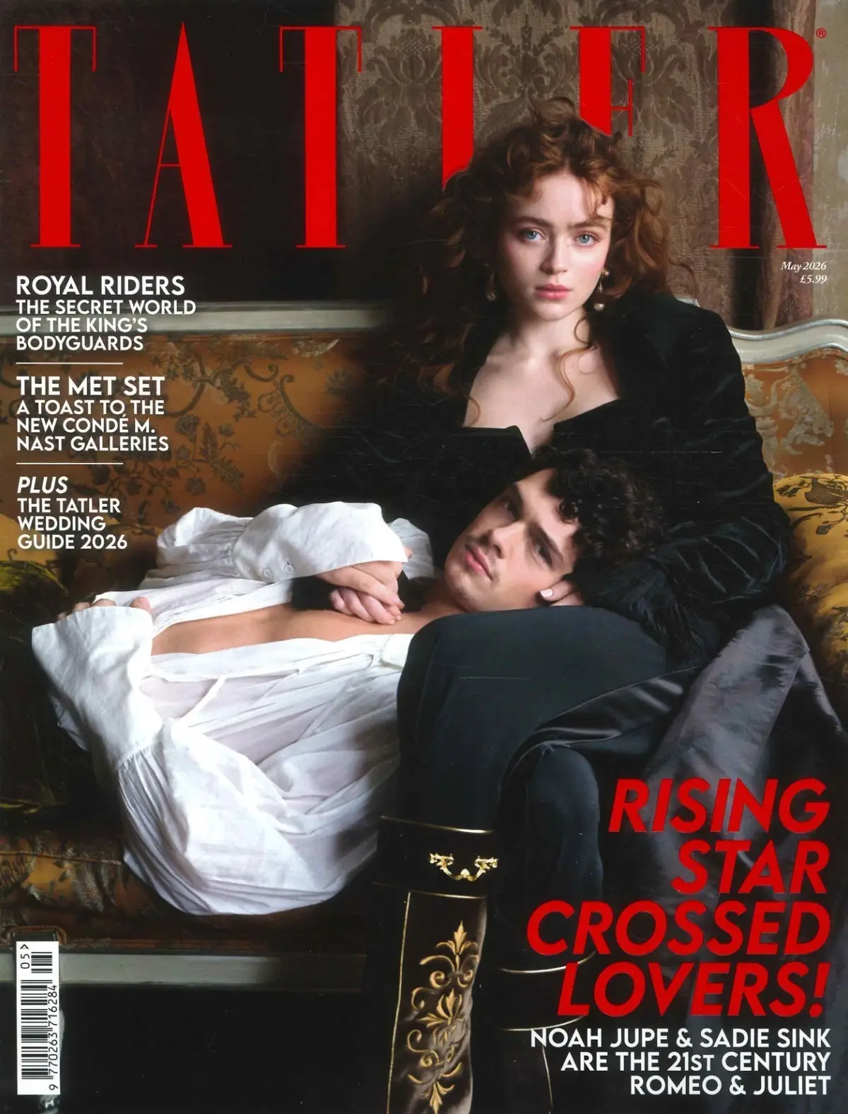 TATLER Magazine: Noah Jupe, Sadie Sink, King's Guard, Wedding Guide, May 2026