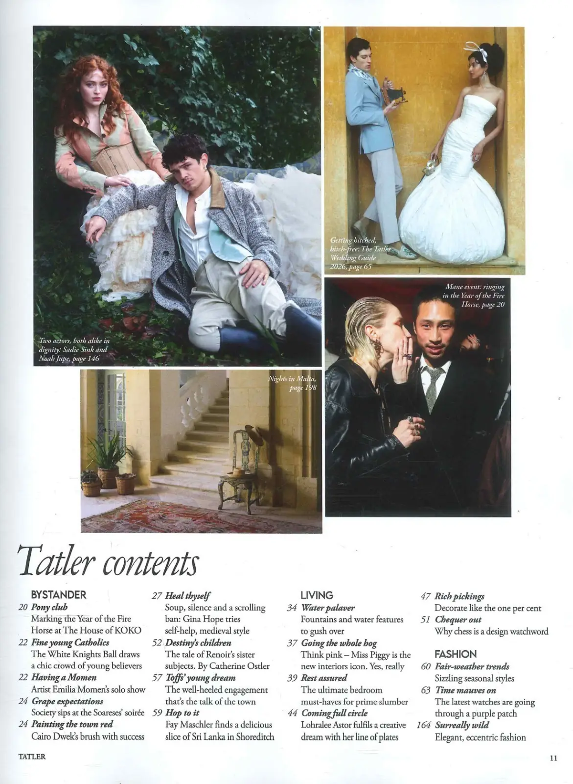 TATLER Magazine: Noah Jupe, Sadie Sink, King's Guard, Wedding Guide, May 2026 - image 3 | Free standard UK delivery included | Discount Quality Products
