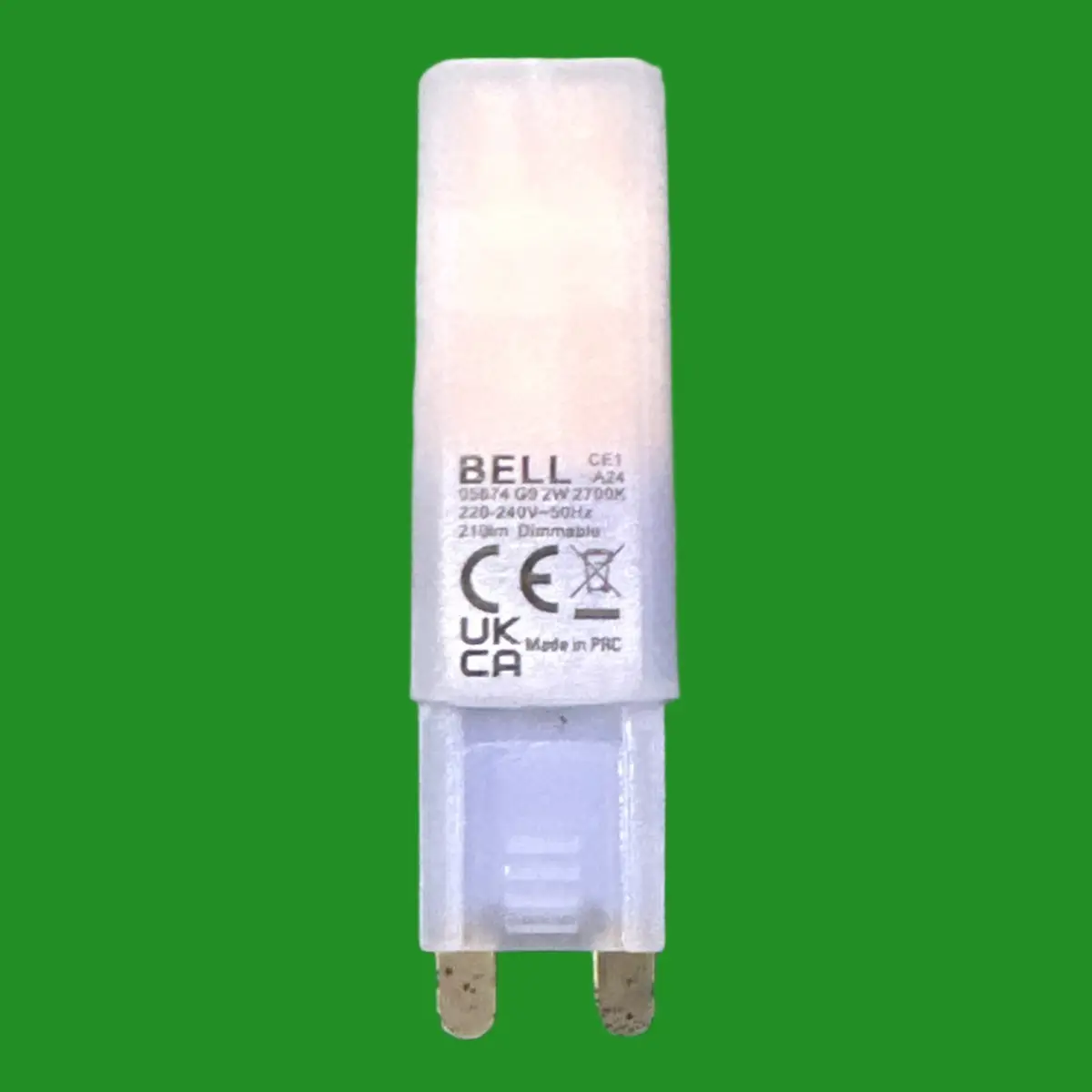 2W (=25W) BELL Dimmable LED Pro G9 Capsule 2700K Warm White Light Bulb - image 2 | Free standard UK delivery included | Discount Quality Products