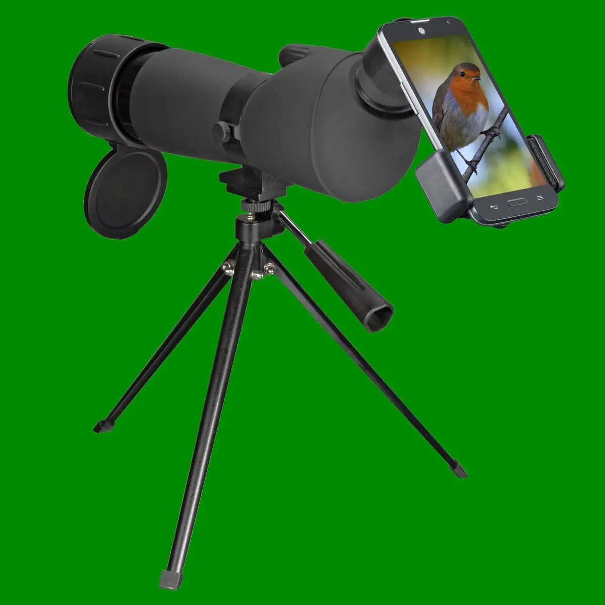 20-60x60 Spotting Scope, Tripod, Carrying Bag &amp; Smartphone Holder, Bird Watching