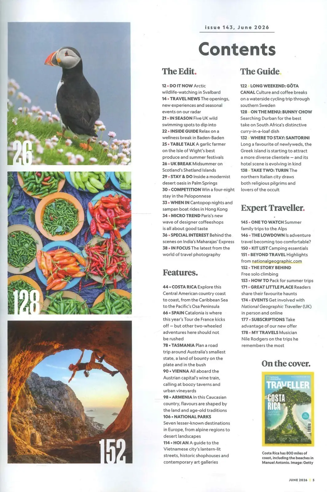 National Geographic Traveller Magazine: Costa Rica, Spain, Tasmania, June 2026 - image 3 | Free standard UK delivery included | Discount Quality Products