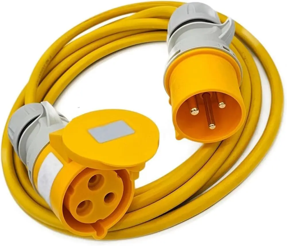 32A 110V 3 Core 4mm Arctic Grade 3 Pin Male to Female CEE Extension Lead 14m - image 2 | Free standard UK delivery included | Discount Quality Products