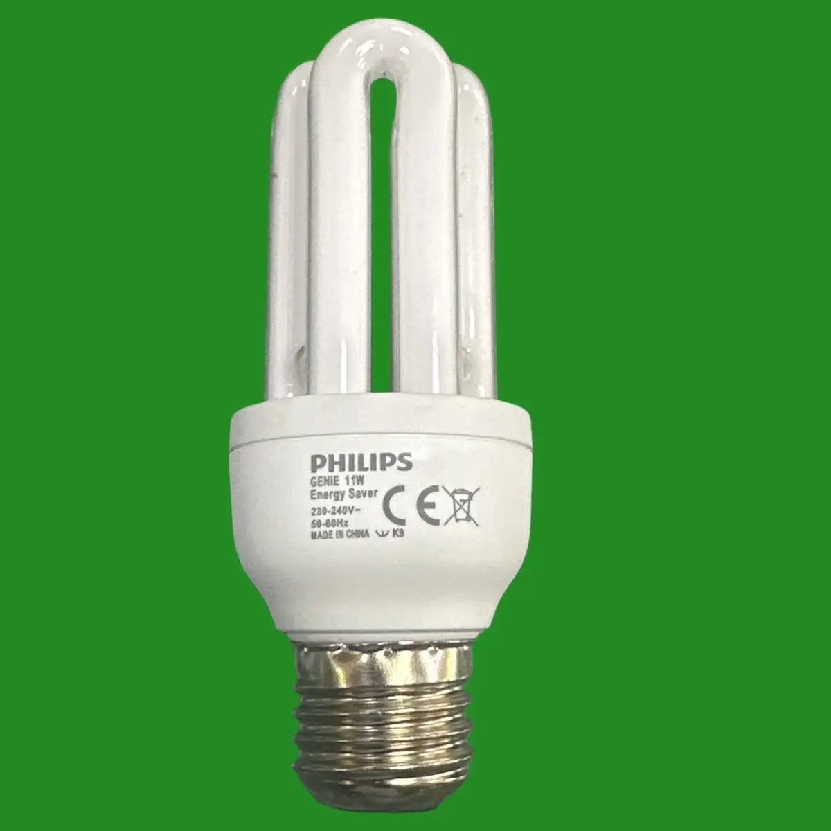 1x 11W (=60W) Philips CFL Low Energy Stick Light Bulbs Edison Screw ES E27 2700K - image 2 | Free standard UK delivery included | Discount Quality Products