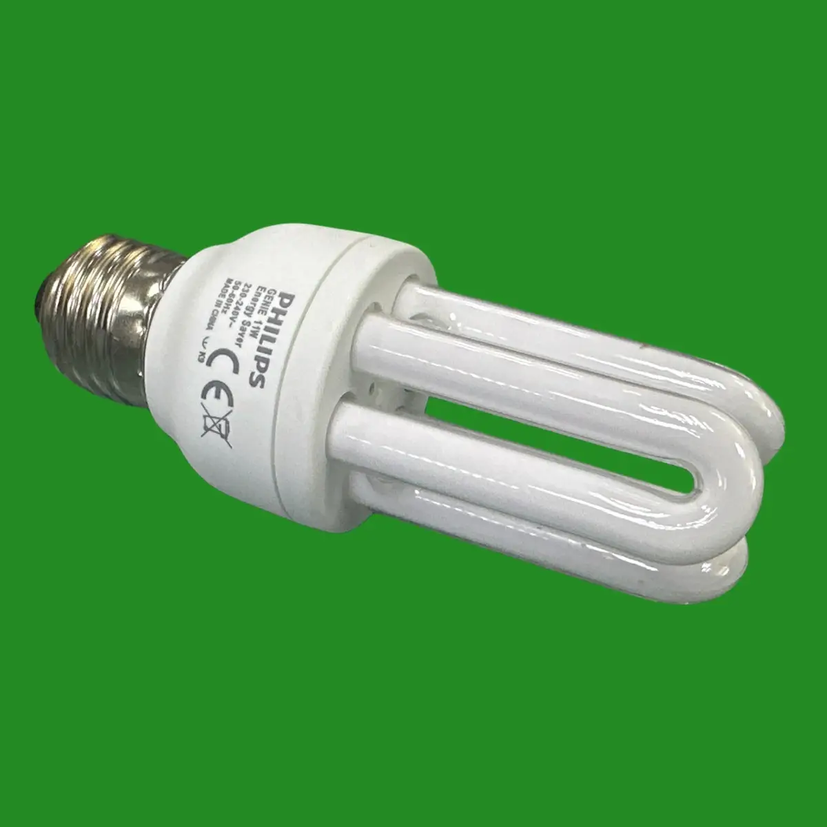1x 11W (=60W) Philips CFL Low Energy Stick Light Bulbs Edison Screw ES E27 2700K - image 3 | Free standard UK delivery included | Discount Quality Products