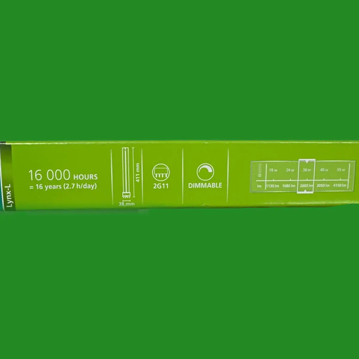 36W Sylvania 2G11 Dimmable CFL Light Bulb Lynx L, 4 Pin PLL 6500K Daylight 410mm - image 4 | Free standard UK delivery included | Discount Quality Products