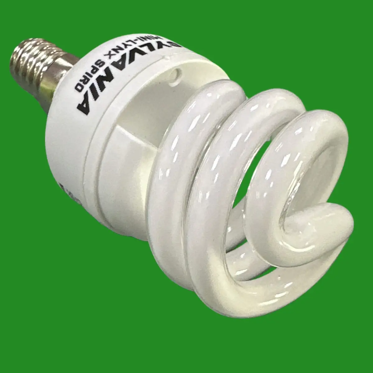 1x 12W (=50W) Sylvania CFL Mini Spiral 2700K Low Energy Light Bulbs SES E14 Lamp - image 3 | Free standard UK delivery included | Discount Quality Products