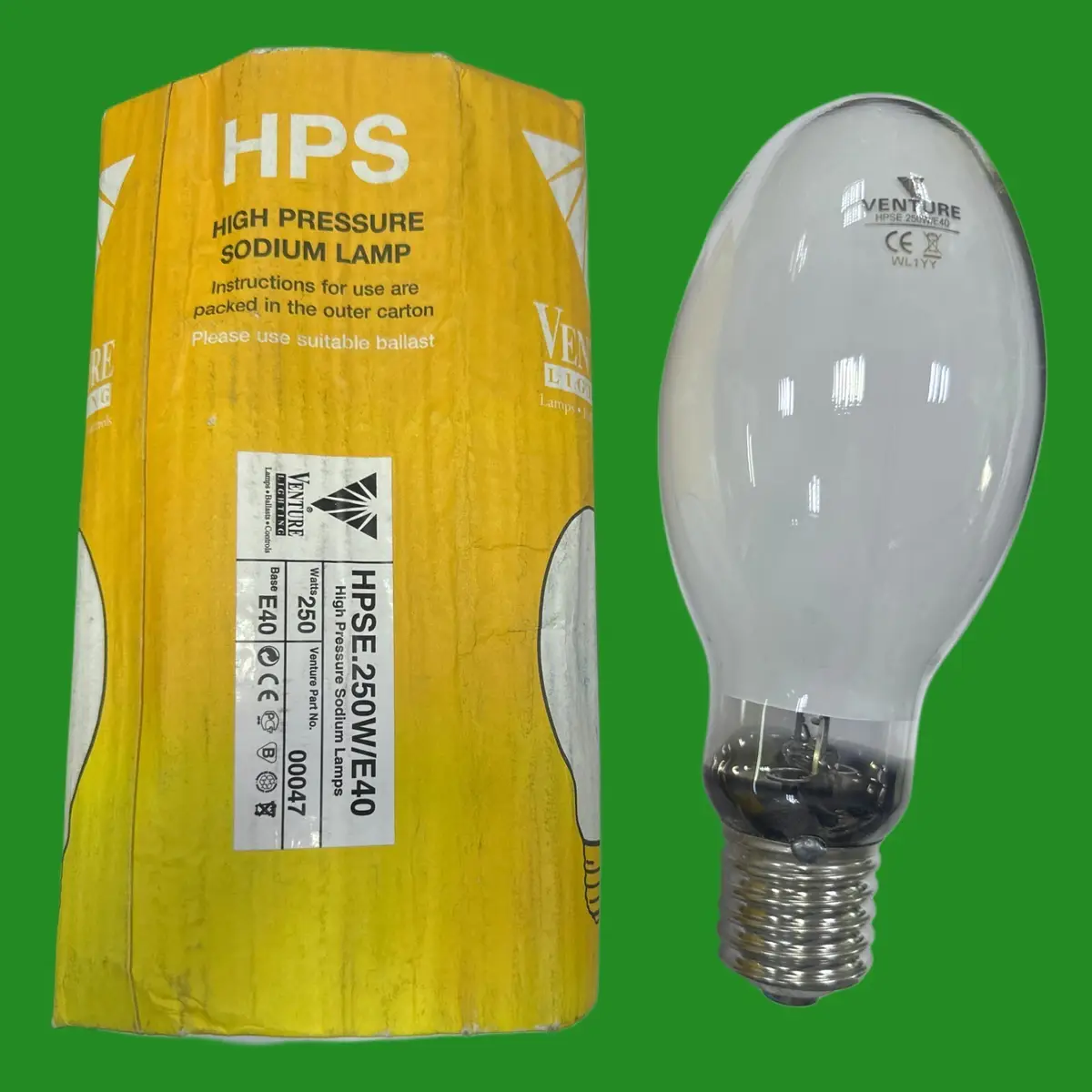 250W Venture HPS High Pressure Sodium SON-E Elliptical Light Bulb Lamp GES E40