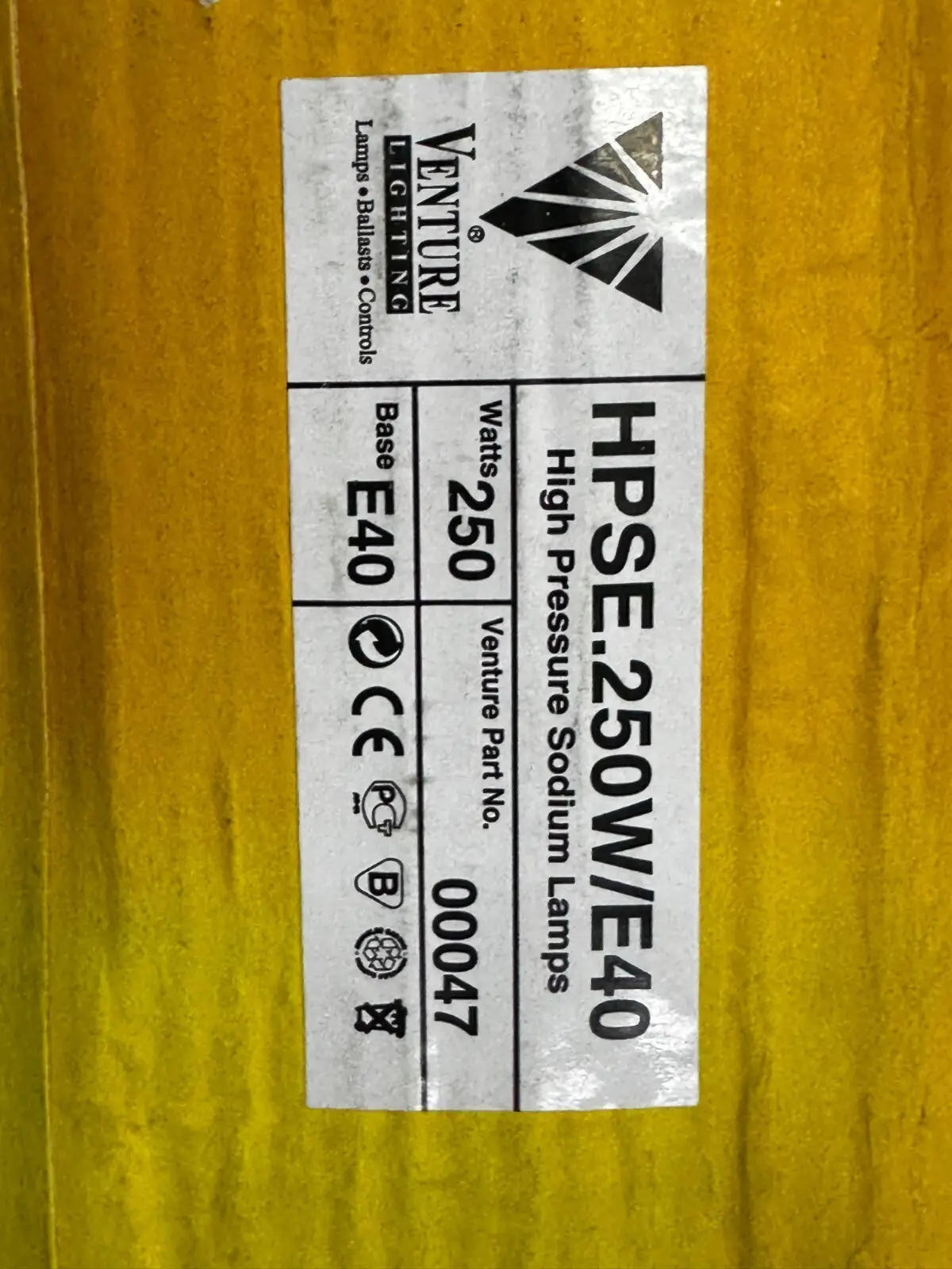 250W Venture HPS High Pressure Sodium SON-E Elliptical Light Bulb Lamp GES E40 - image 3 | Free standard UK delivery included | Discount Quality Products