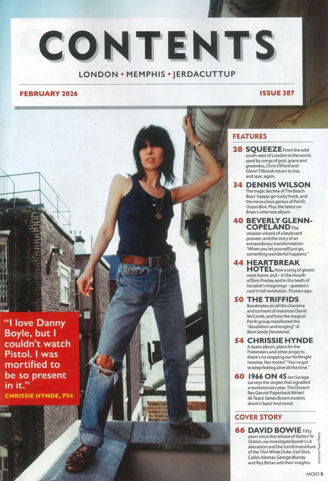 Mojo Magazine: Free CD, David Bowie, Chrissie Hynde, Arctic Monkeys, Feb 2026 - image 3 | Free standard UK delivery included | Discount Quality Products
