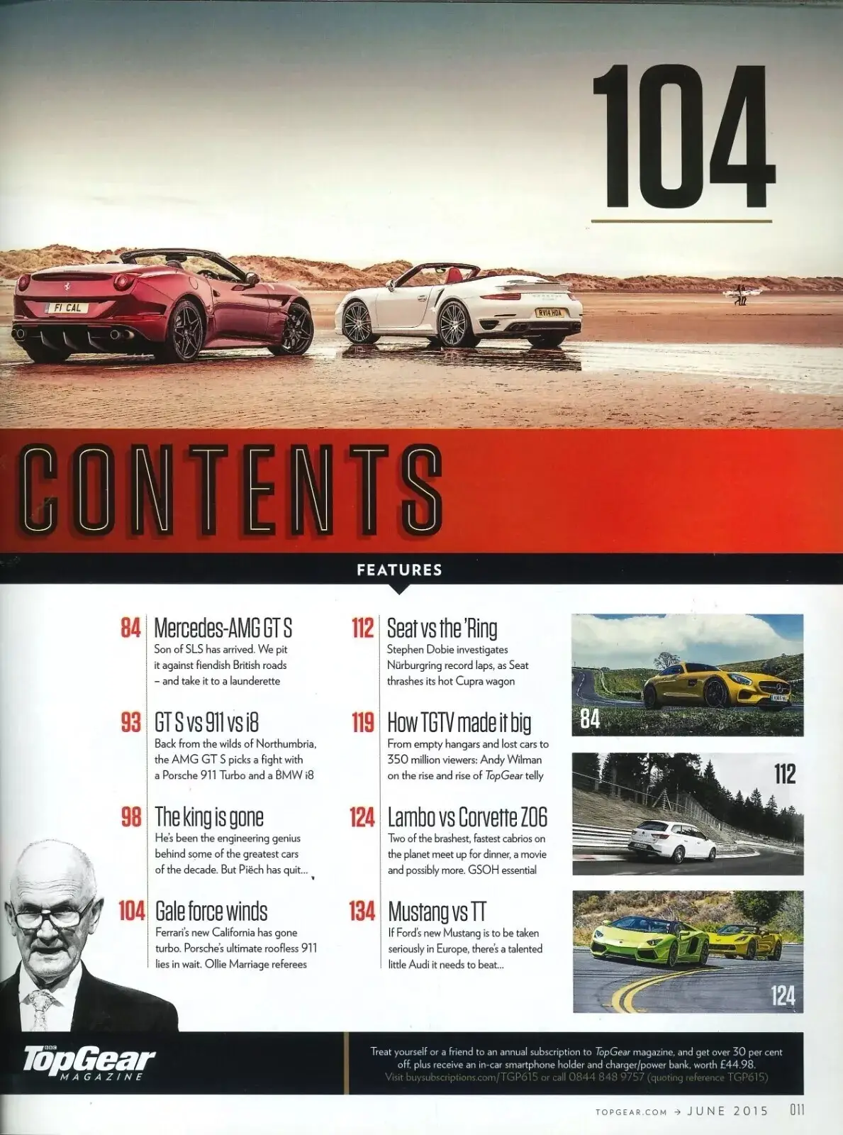 BBC Top Gear Magazine: Issue #270, Mustang, Audi RS3, Jaguar XE, Ford, June 2015 - image 2 | Free standard UK delivery included | Discount Quality Products