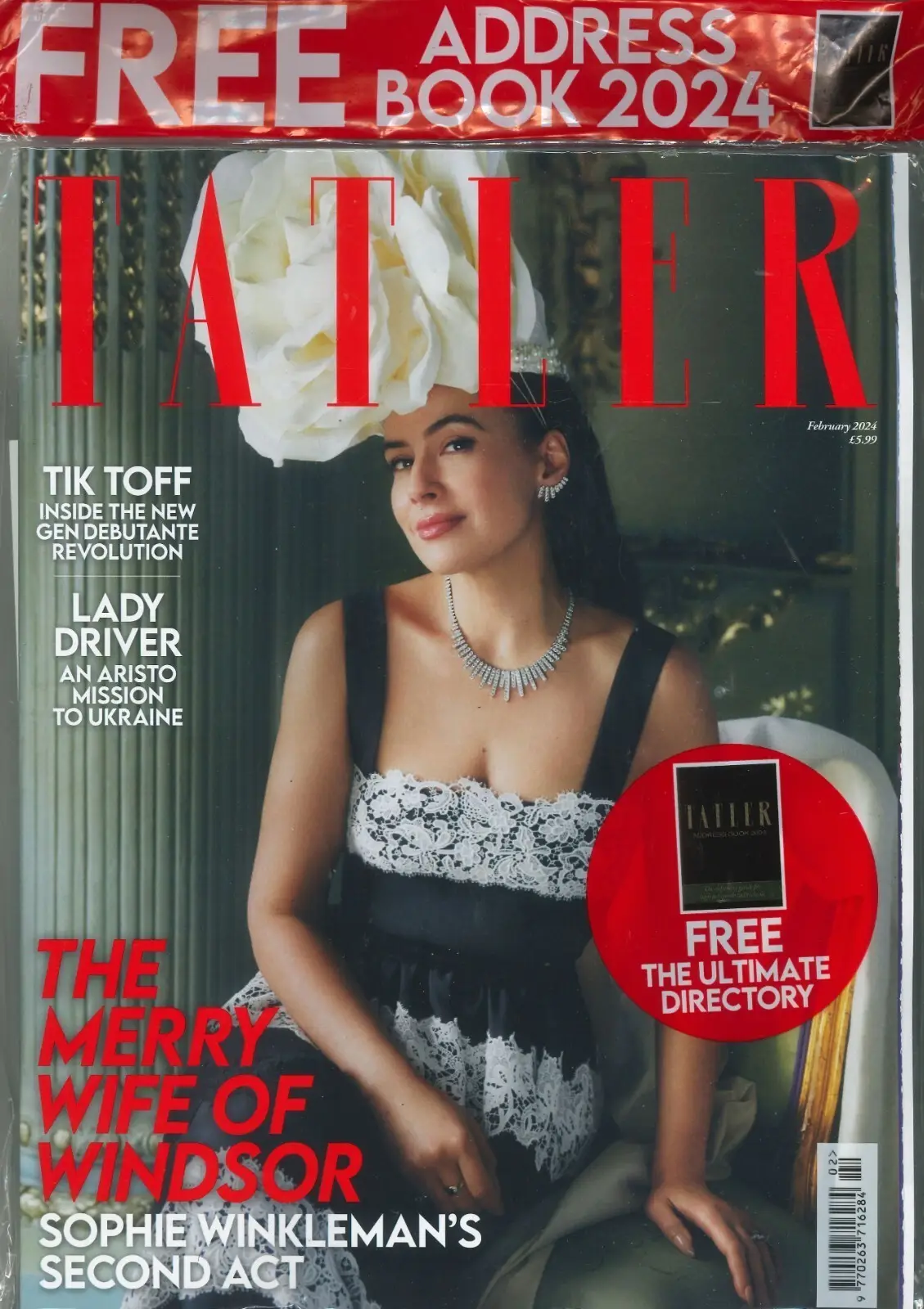 TATLER Magazine: Sophie Winkleman, Windsor, Royalty, Free Address Book, Feb 2024