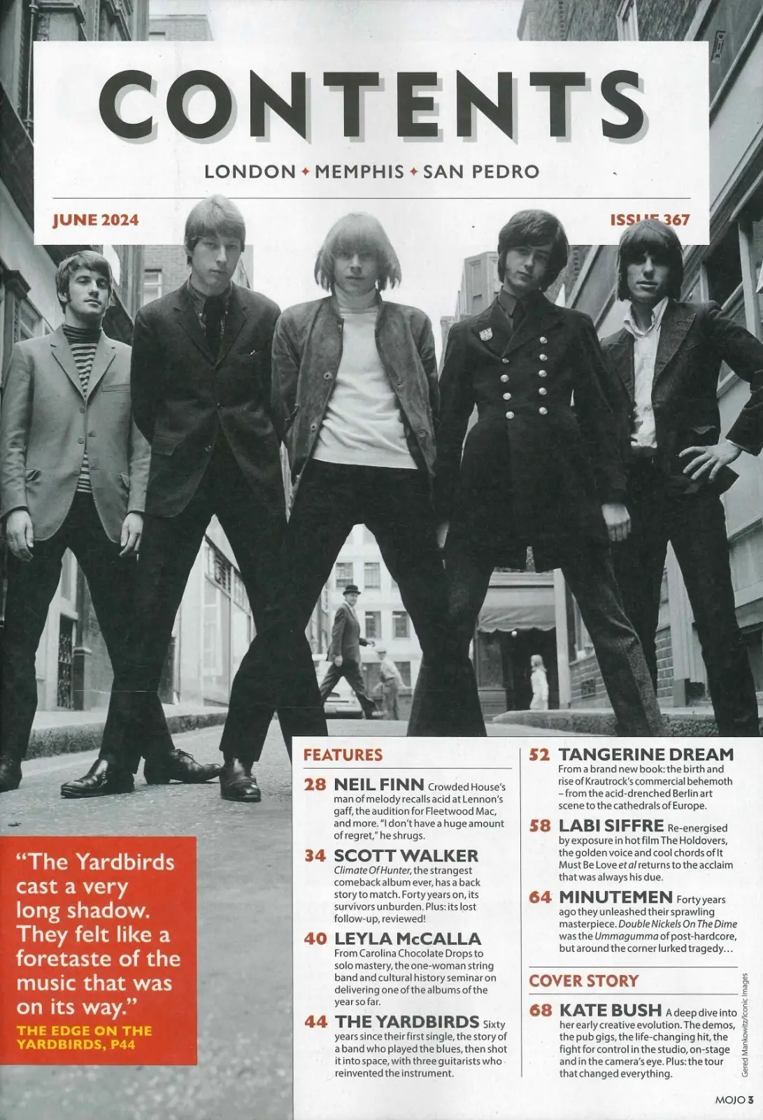 Mojo Magazine: Free 15-Track CD, Kate Bush, Yardbirds, Scott Walker, June 2024 - image 2 | Free standard UK delivery included | Discount Quality Products
