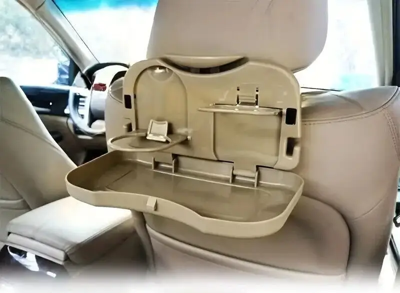 Universal Car Seat Back Folding Food Tray With Drink Holder, Car Rear Seat Table - image 2 | Free standard UK delivery included | Discount Quality Products