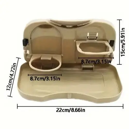 Universal Car Seat Back Folding Food Tray With Drink Holder, Car Rear Seat Table - image 4 | Free standard UK delivery included | Discount Quality Products