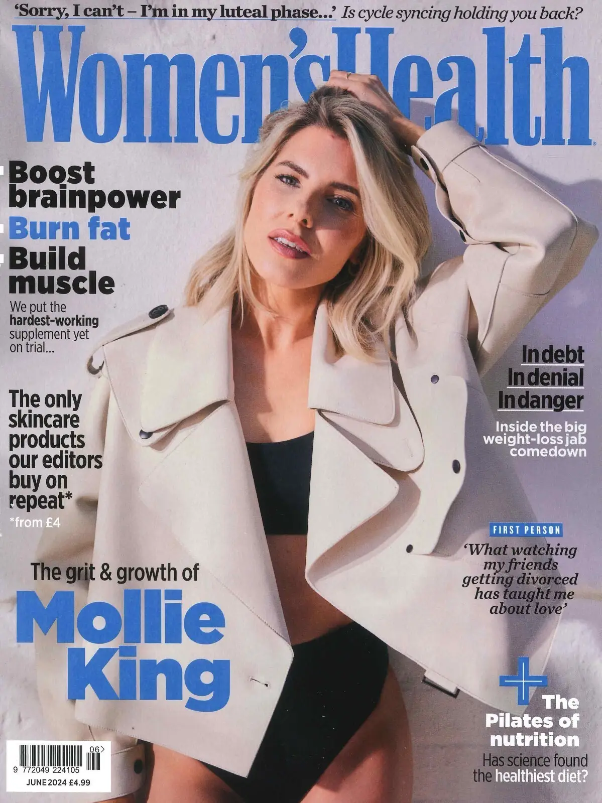 Women's Health Magazine: Mollie King, Free Strength Training Book, June 2024 - image 2 | Free standard UK delivery included | Discount Quality Products