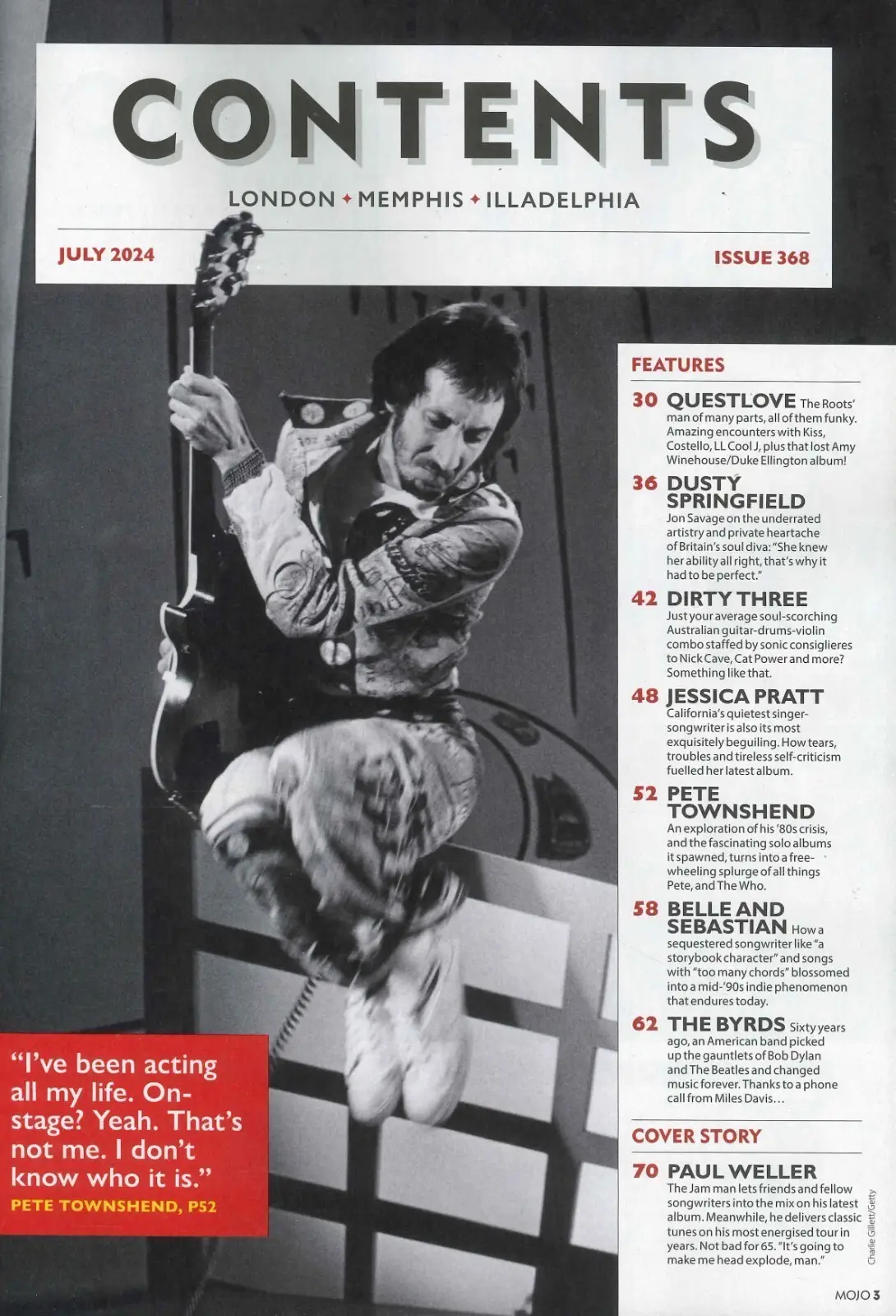 Mojo Magazine: Free 15-Track CD, Paul Weller, The Byrds, Townshend, July 2024 - image 2 | Free standard UK delivery included | Discount Quality Products