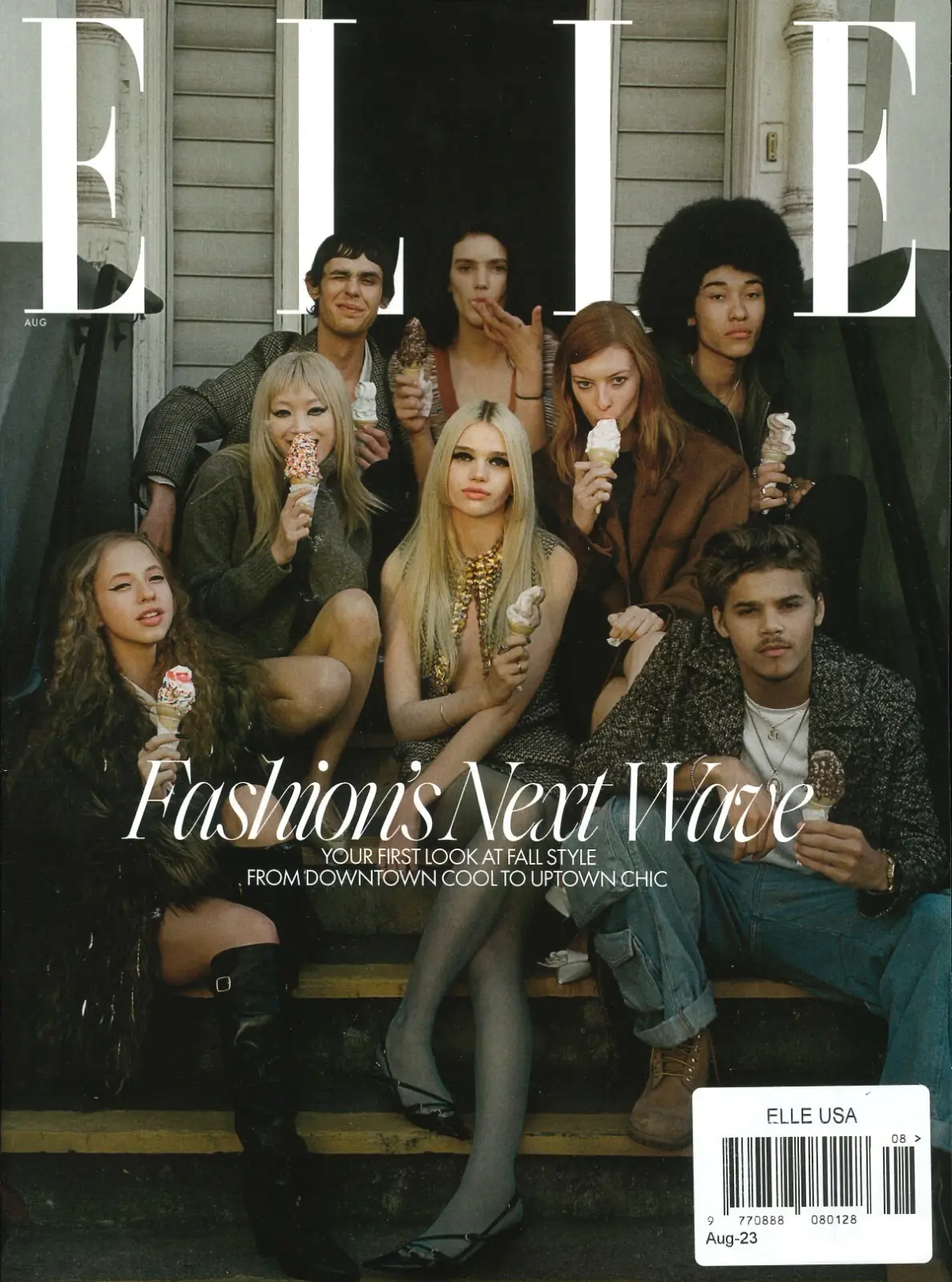 Elle USA Magazine Naomi Reougeau, Kevin LeBlanc, Erica Gonzales, Models Aug 2023