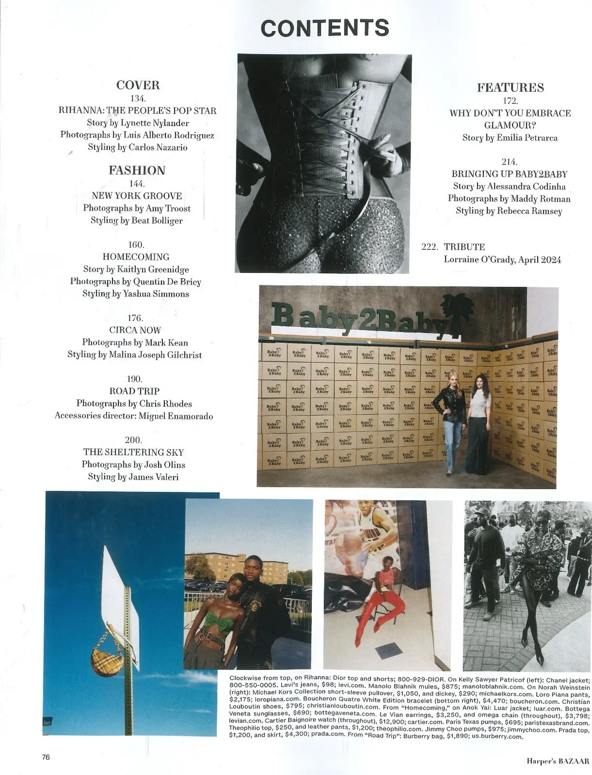 Harper's Bazaar USA Magazine: Rihanna, Amy Griffin, Lorraine O'Grady, March 2025 - image 3 | Free standard UK delivery included | Discount Quality Products
