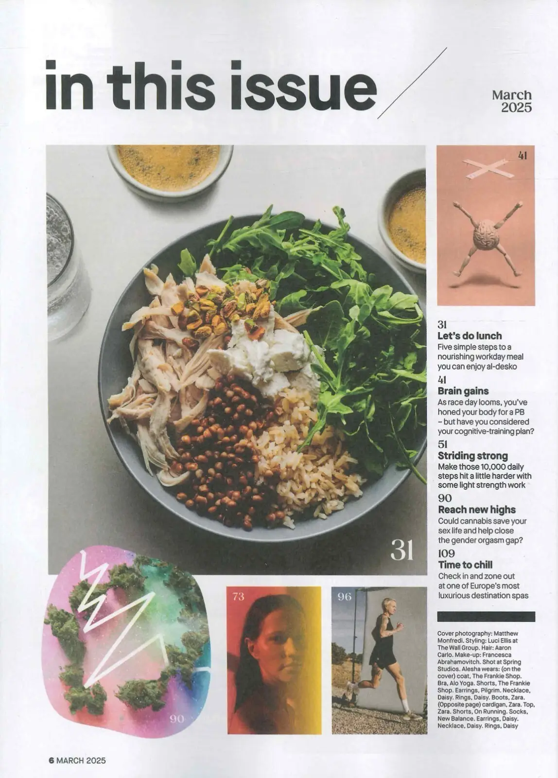 Women's Health Magazine #125, Alesha Dixon, Free Recipe Supplement, March 2025 - image 3 | Free standard UK delivery included | Discount Quality Products