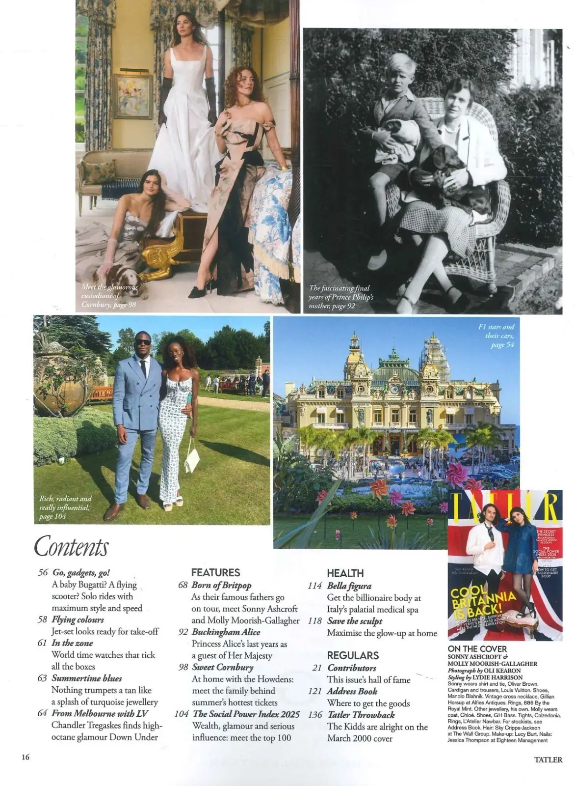 TATLER Magazine Oasis Reunite, Sonny Ashcroft, Molly Moorish-Gallagher, Aug 2025 - image 3 | Free standard UK delivery included | Discount Quality Products