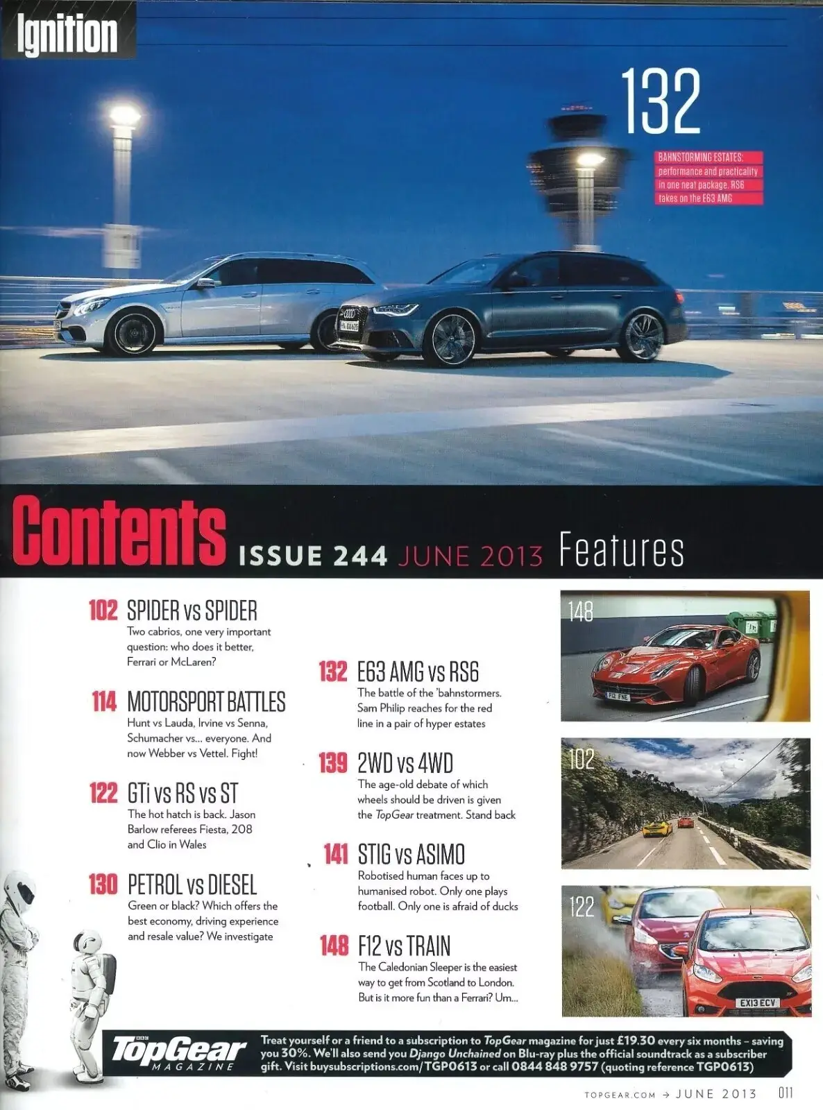 BBC Top Gear Magazine Issue #244, Ferrari 458, McLaren 12C, Volvo V60, June 2013 - image 2 | Free standard UK delivery included | Discount Quality Products