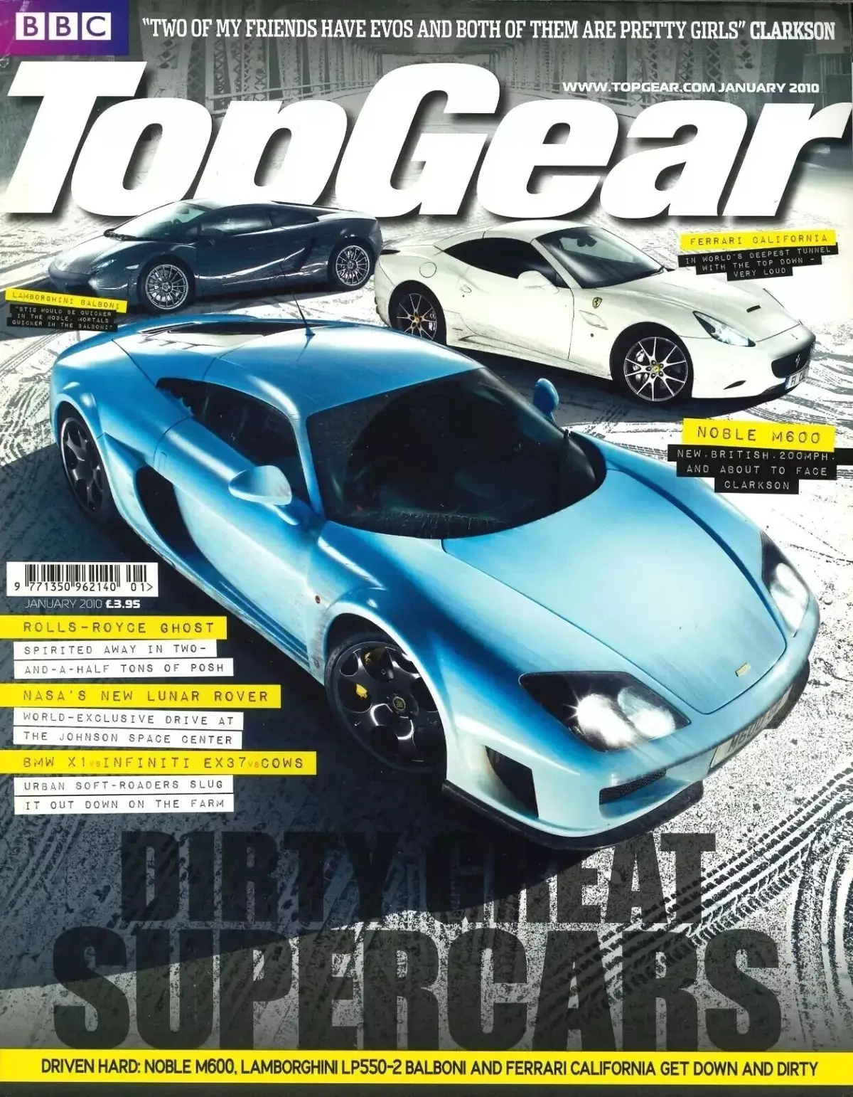 BBC Top Gear Magazine: Issue #200, Rolls-Royce Ghost, Ferrari, BMW, Jan 2010