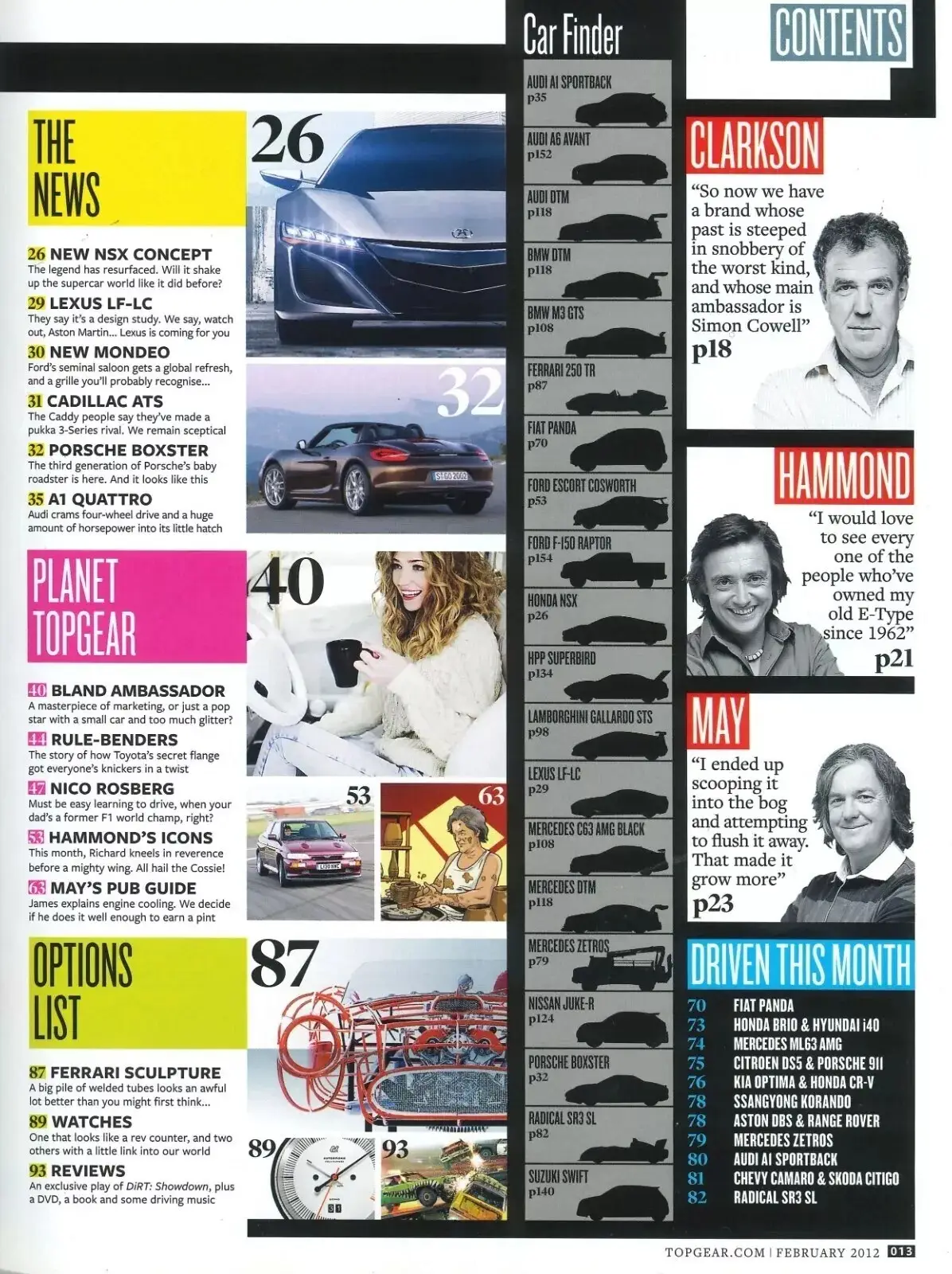 BBC Top Gear Magazine: Issue #227, Lexus, Porsche Boxster, A1 Quattro, Feb 2012 - image 3 | Free standard UK delivery included | Discount Quality Products