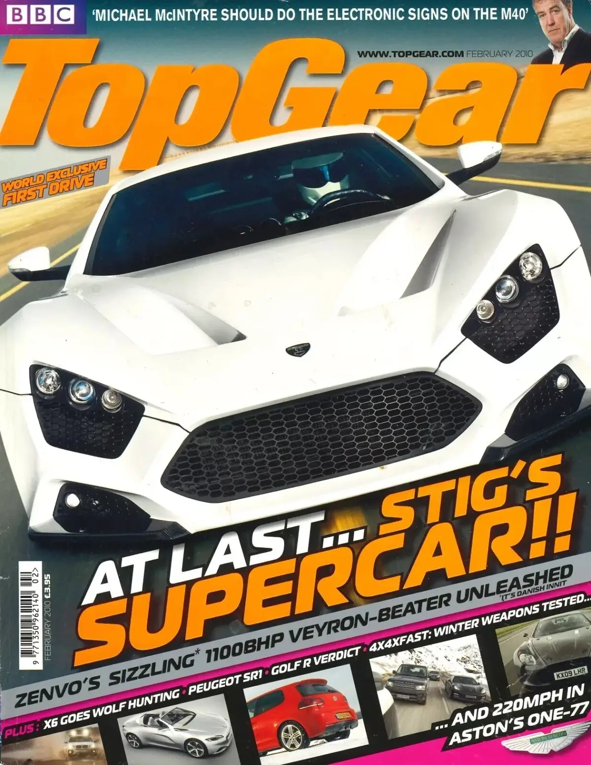 BBC Top Gear Magazine: Issue #201, Zenvo ST1, Aston One-77, BMW X6, Feb 2010
