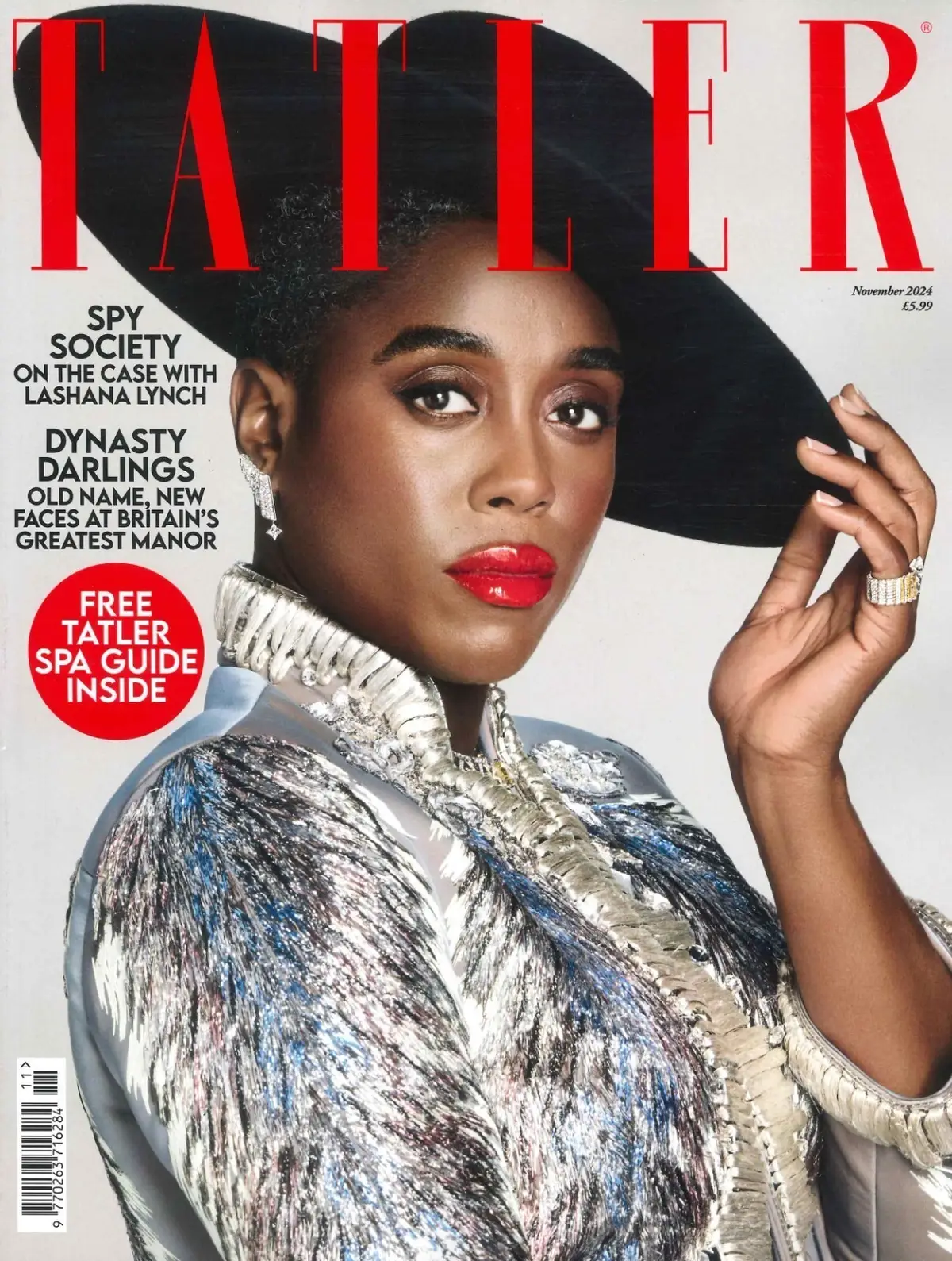 TATLER Magazine: Lashana Lynch, Sophie Turner, Rothschild, Spa Guide, Nov 2024